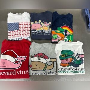6 pc vineyard Vines long sleeve Joliet tops size 5 youth